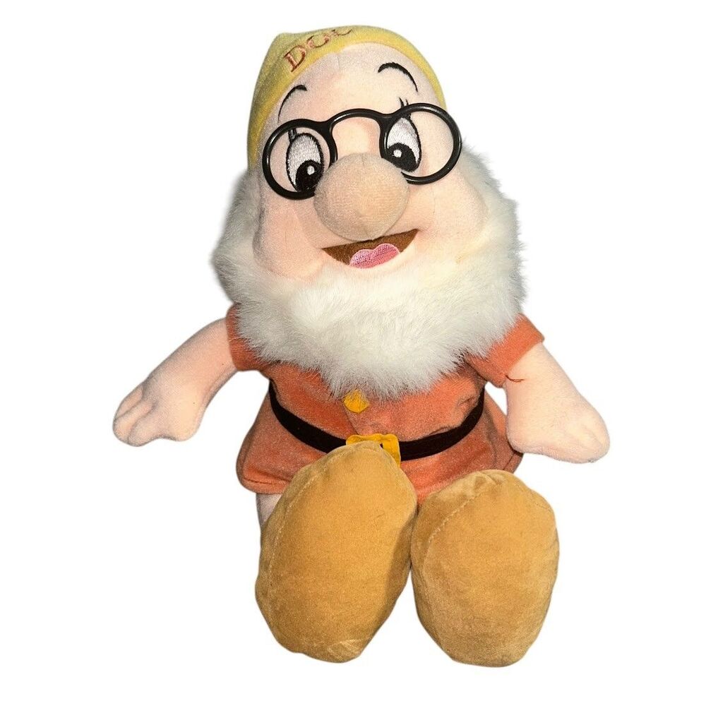Disney Store Doc 12” Plush Doll From Snow White And The Seven Dwarfs